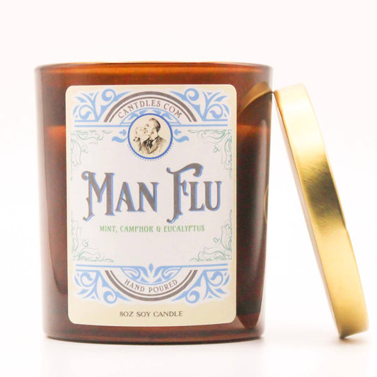 Man Flu Candle: An Amusing Gift of Sinus-Clearing Mint