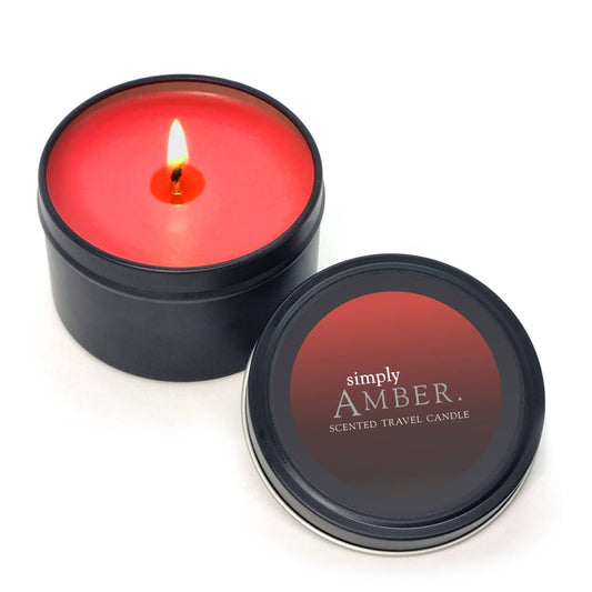 Amber Travel Tin Soy Candle