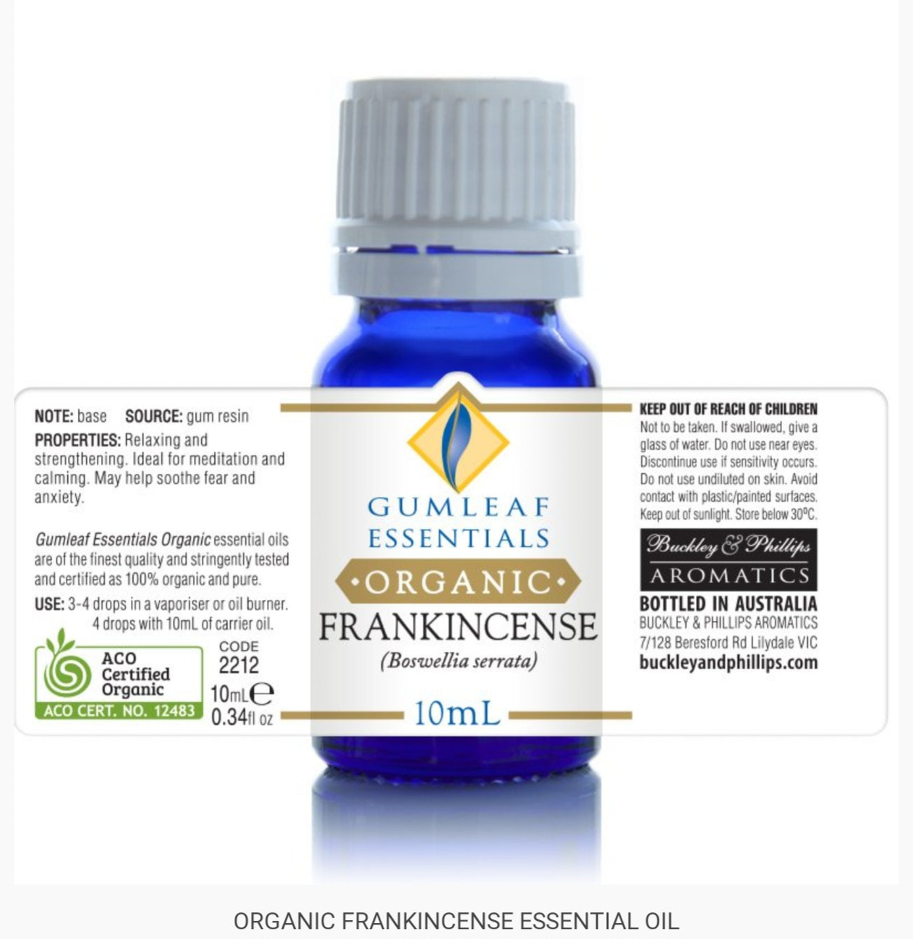 Organic Frankincense Essential Oil